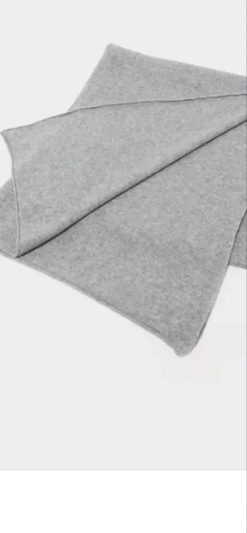 大判ストール（未使用）カシミア100% グレー