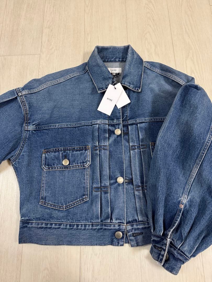 【新品未使用タグ付】HYKE バルーンスリーブデニムジャケット サイズ1