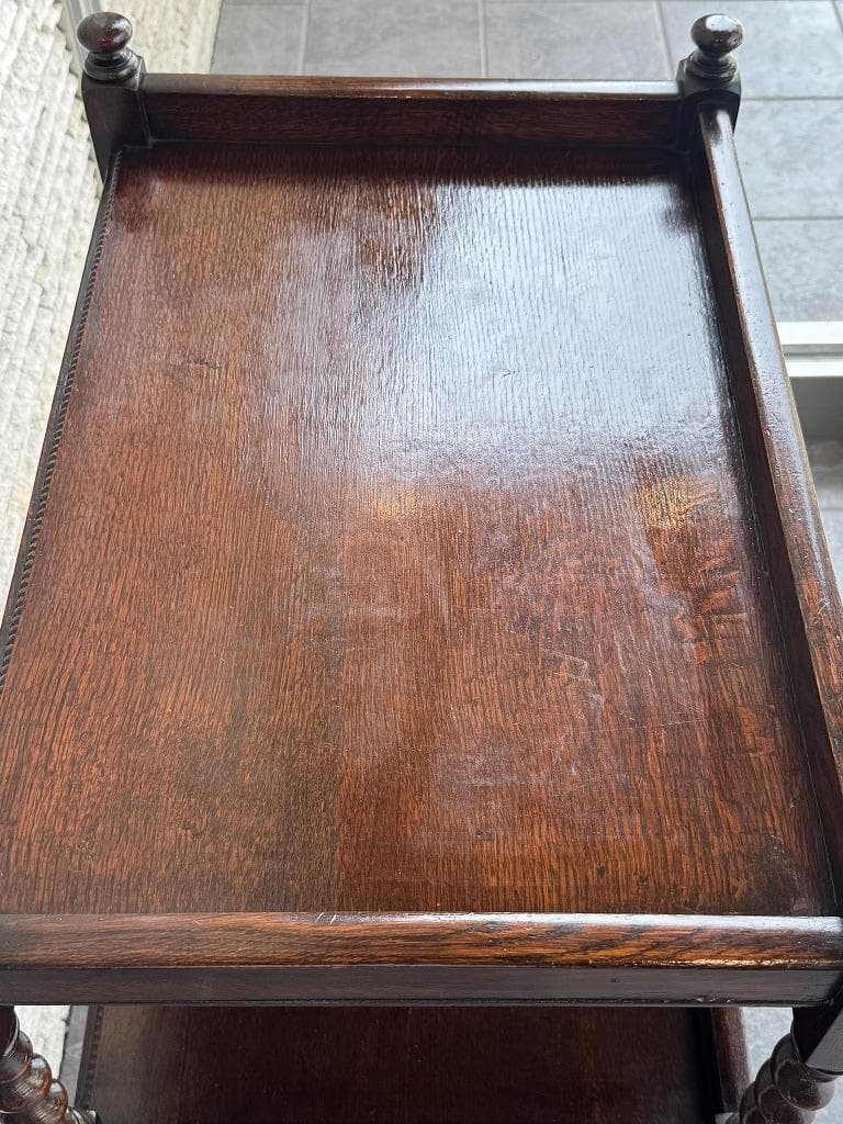 売約済み　英国　アンティーク トローリー メンテナンス済み　オーク材 ワゴン