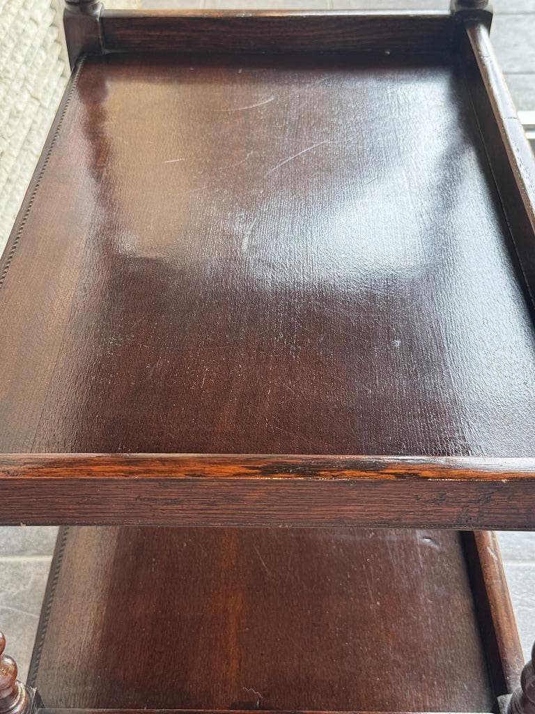 売約済み　英国　アンティーク トローリー メンテナンス済み　オーク材 ワゴン