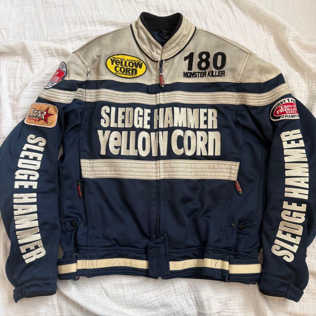 美品☆YeLLOW CORNメッシュバイクジャケット　3L