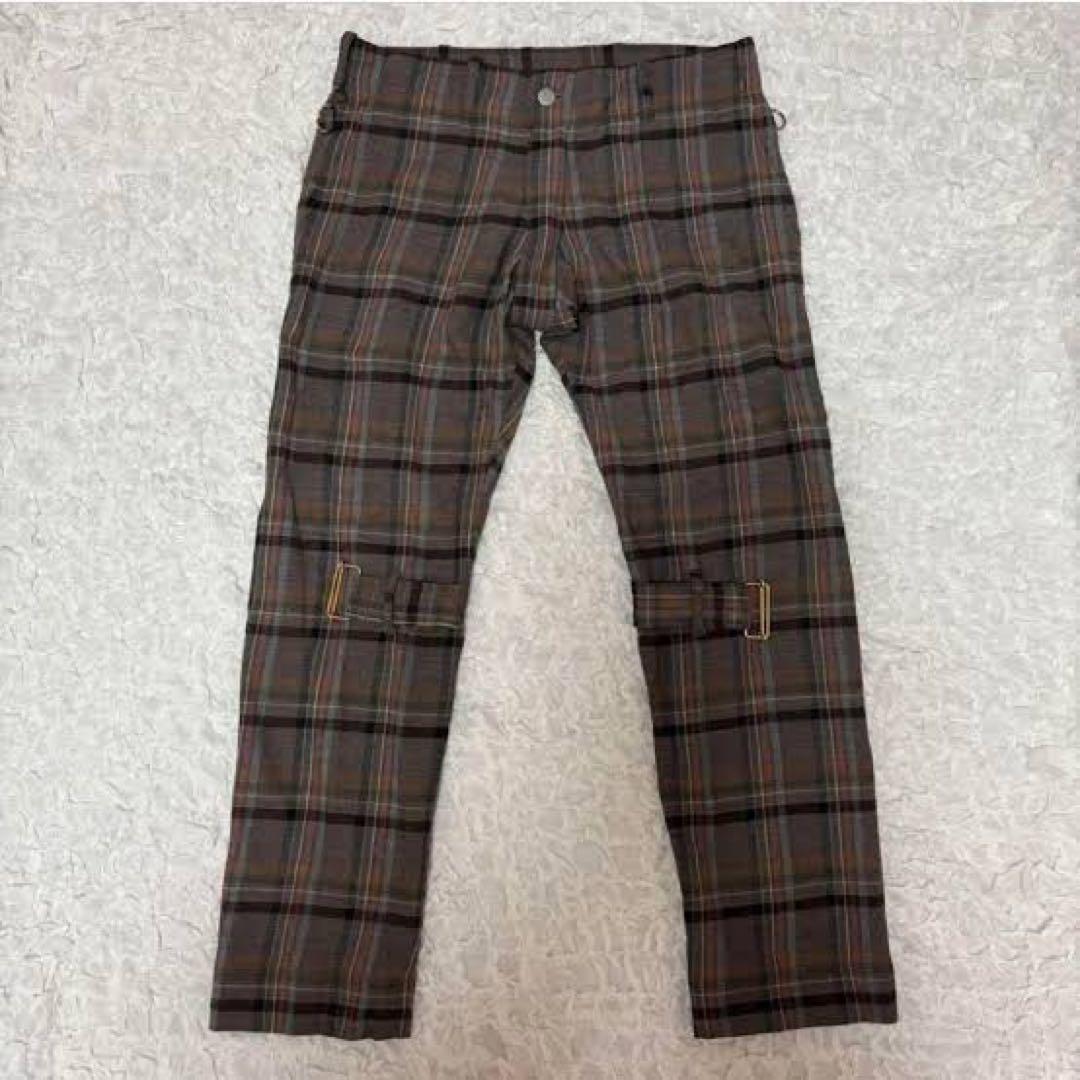 ポ*す様 ライカ期 ヴィヴィアンウエスト チェックボンテージパンツ