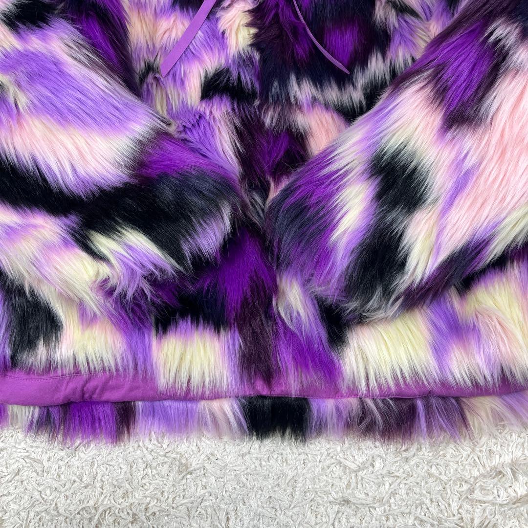 UGG アグ マルチカラー フェイクファーコート ジャケット XS/Sサイズ