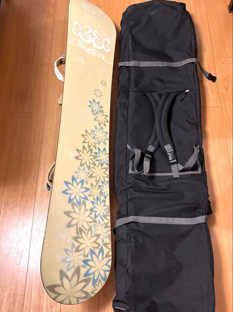 Burton スノーボード フラワー柄 バッグ付き