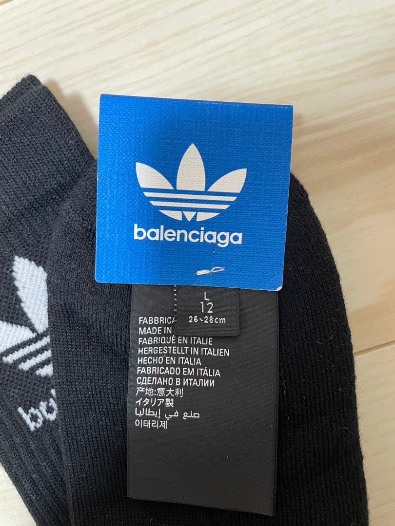 なまはむ　プロフ見てください さまBALENCIAGA×adidas:メンズ靴下