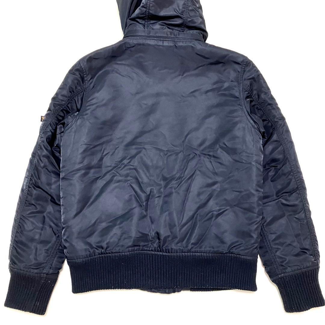 【美品】アルファインダストリー　MA-1　フライトジャケット　フード脱着