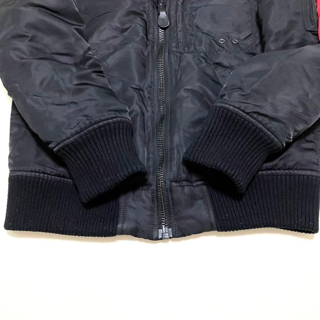 【美品】アルファインダストリー　MA-1　フライトジャケット　フード脱着