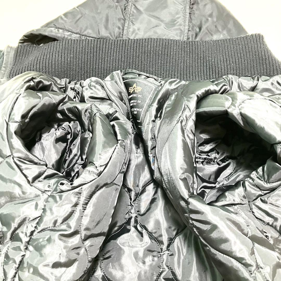 【美品】アルファインダストリー　MA-1　フライトジャケット　フード脱着