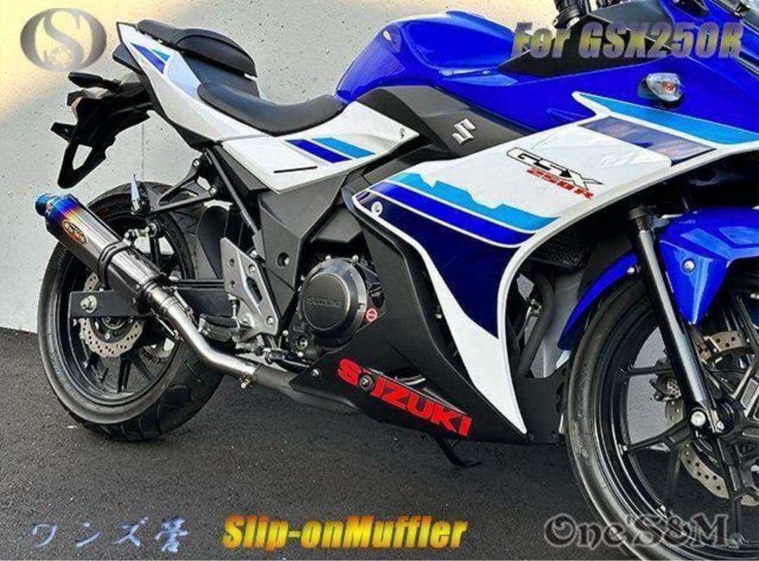 GSX250R 2BK-DN11A用 スリップオン マフラー セットサイレンサー