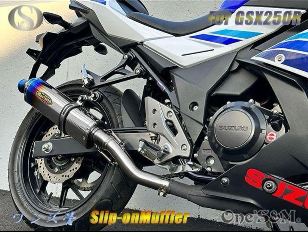 GSX250R 2BK-DN11A用 スリップオン マフラー セットサイレンサー