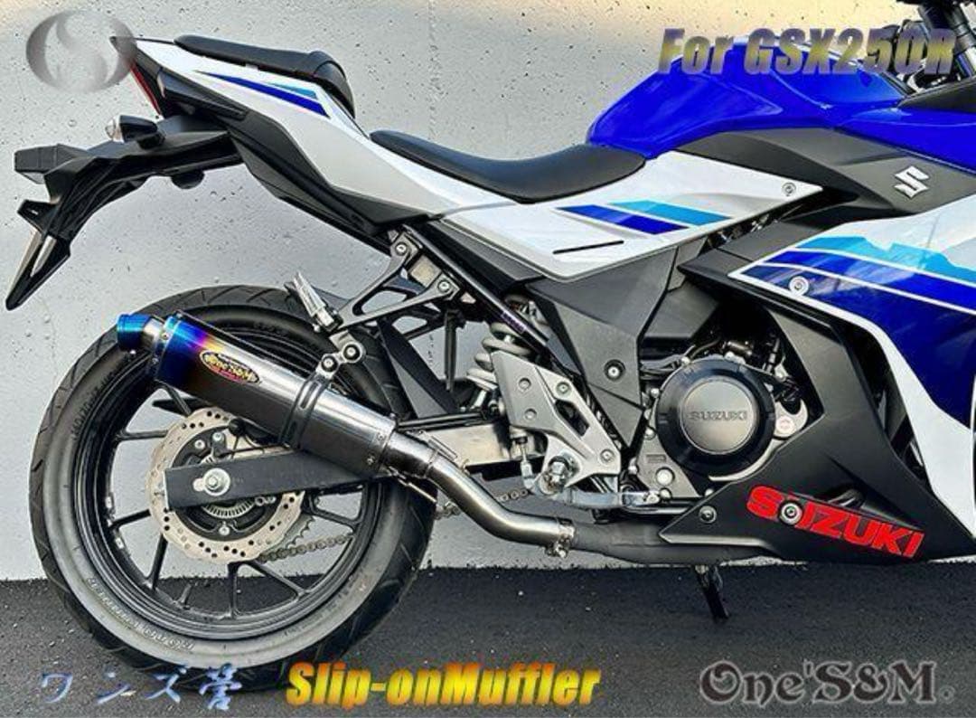 GSX250R 2BK-DN11A用 スリップオン マフラー セットサイレンサー