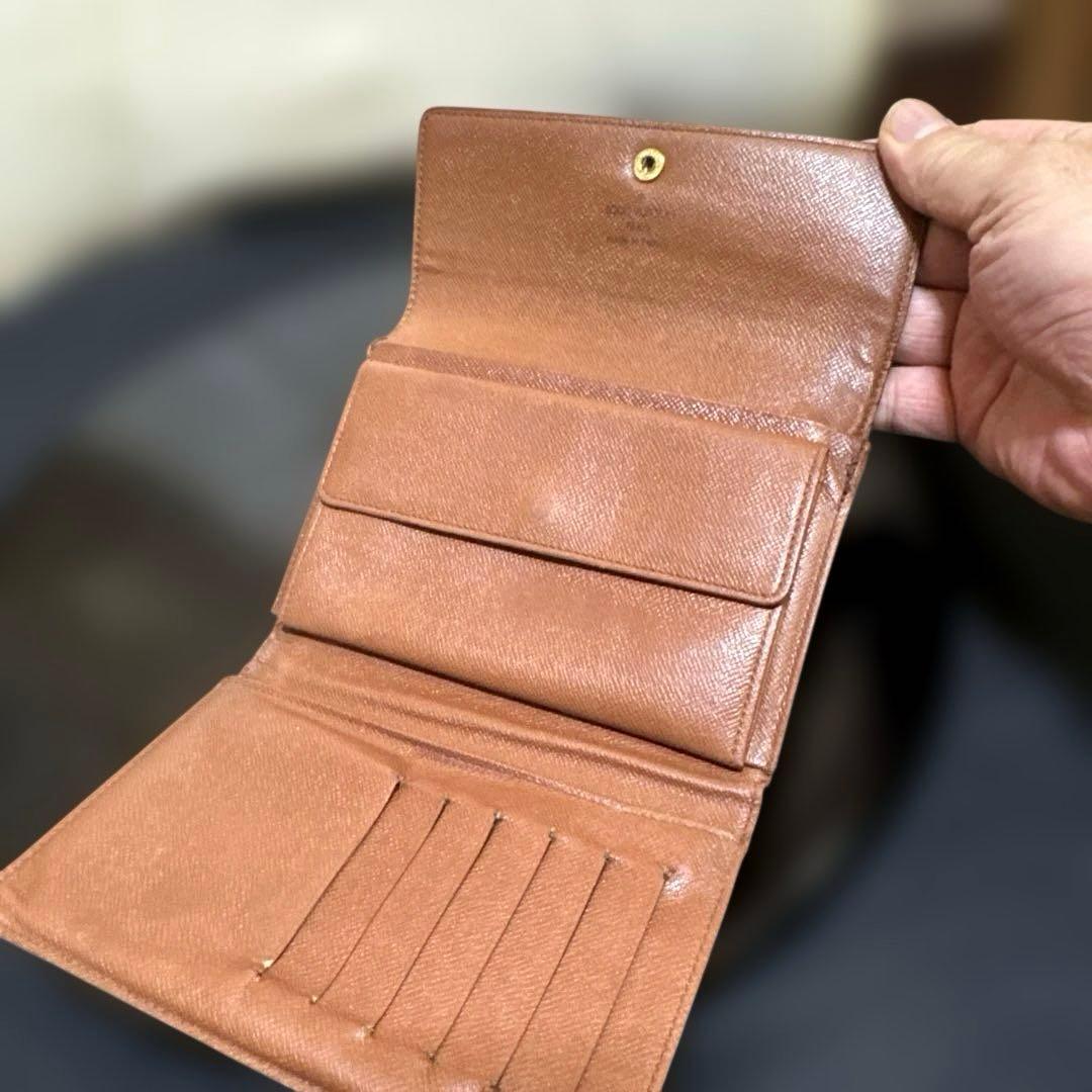 ⑦☆良品/Ⓜ️サイズ♪ポルトトレゾールエテュイパピエ ☆三つ折り財布