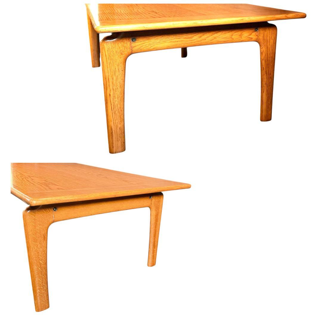 HR776 【希少デザイン】オールドカリモク　ビンテージ　ローテーブル