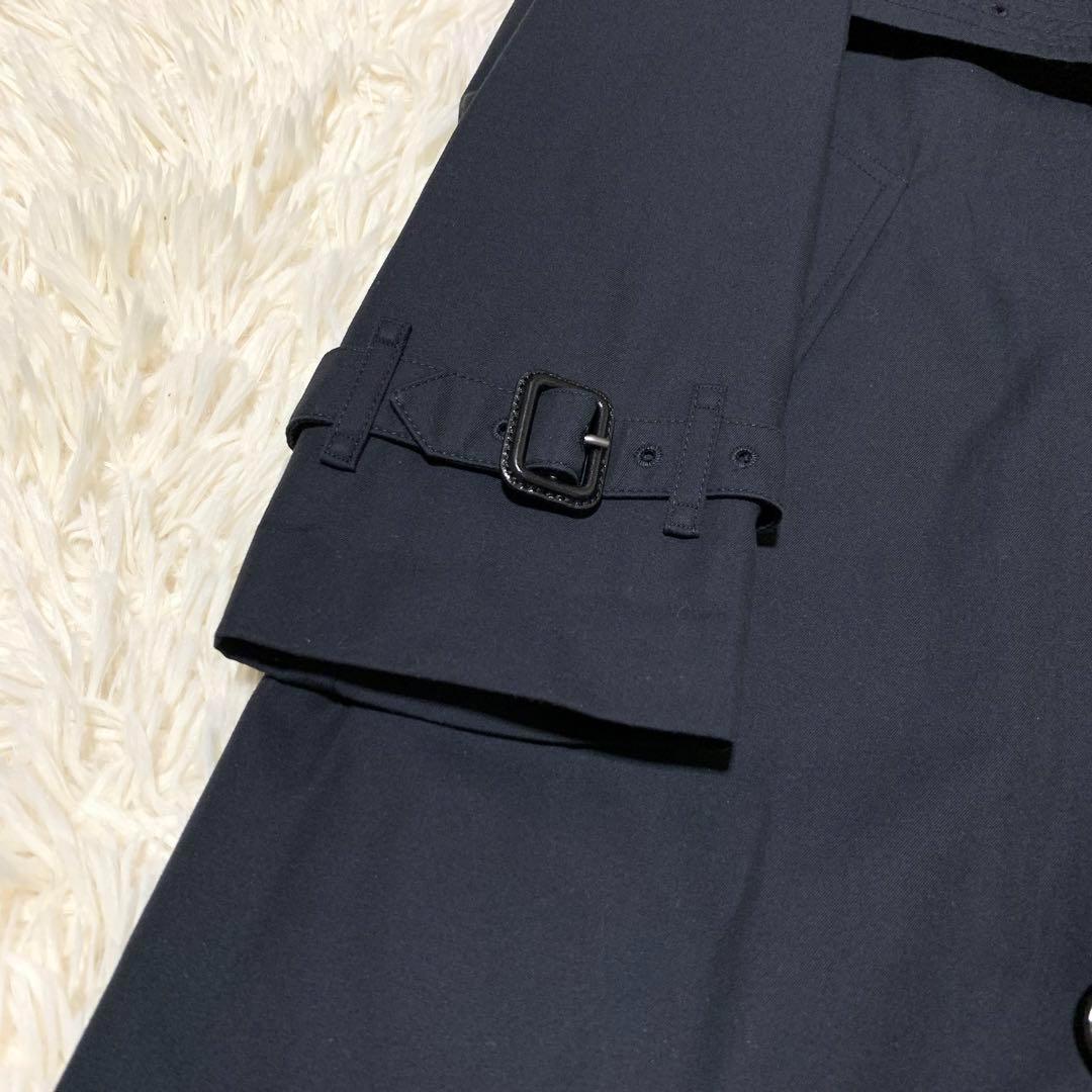 タグ付き　未使用品　バーバリー　ケンジントン　トレンチコート　ロング丈　ネイビー