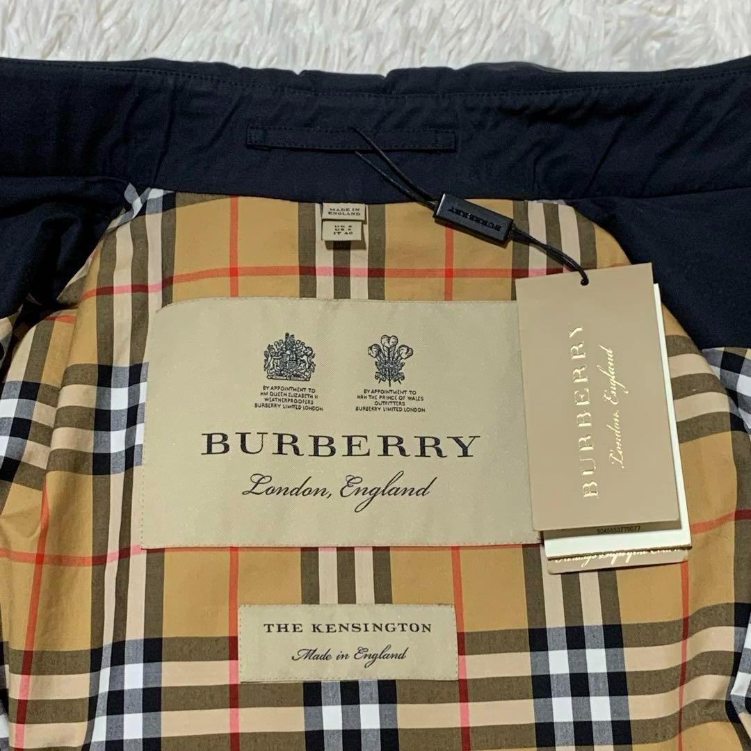 タグ付き　未使用品　バーバリー　ケンジントン　トレンチコート　ロング丈　ネイビー