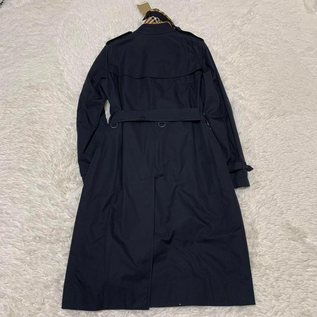 タグ付き　未使用品　バーバリー　ケンジントン　トレンチコート　ロング丈　ネイビー