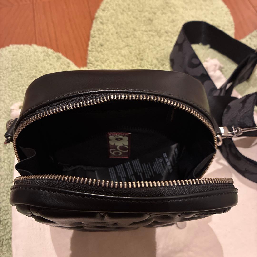 marimekko ブラックショルダーバッグ