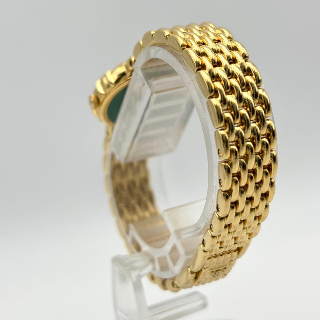 美品 新品電池 ニナリッチ ダイヤ シェル ゴールド レディース 腕時計 ドレス