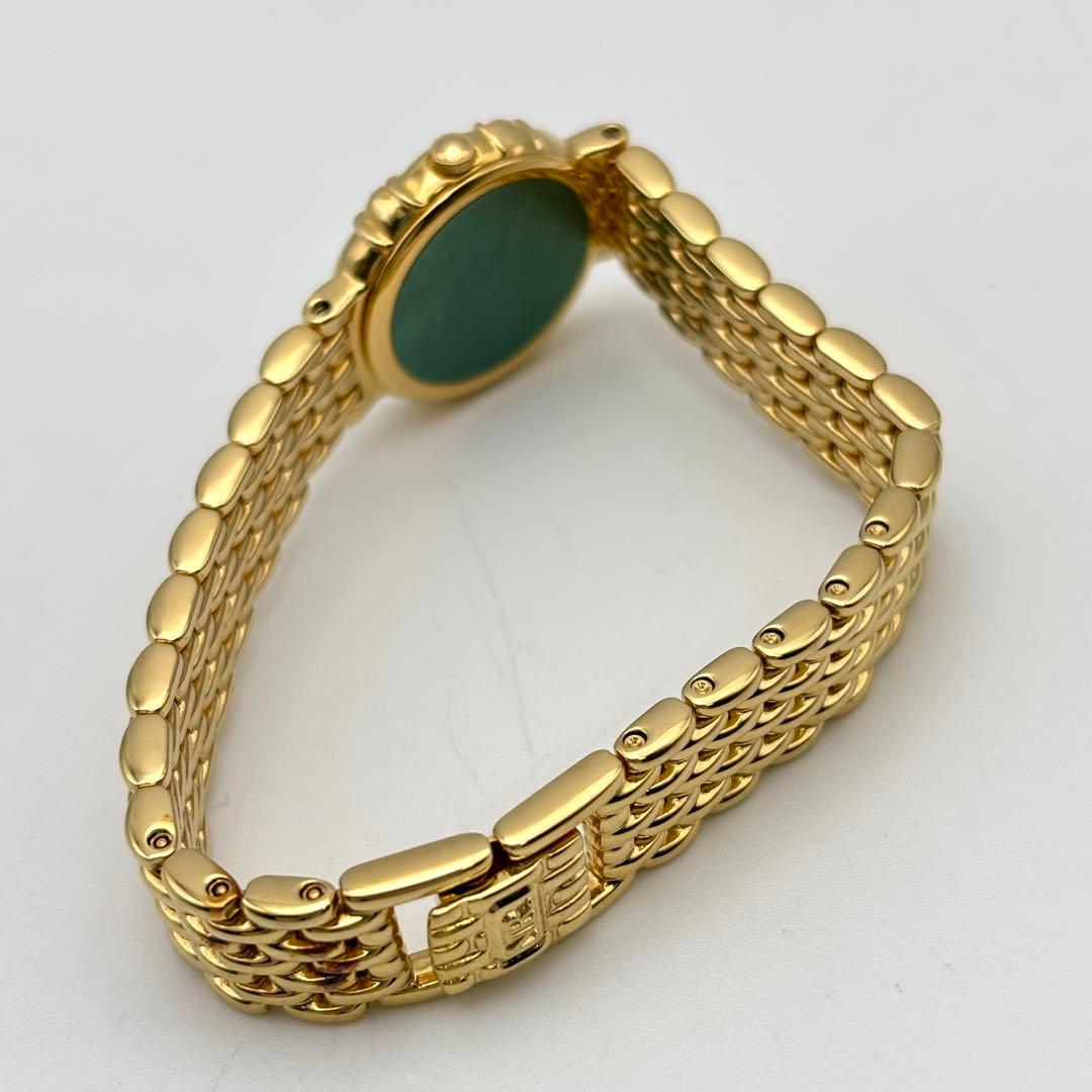 美品 新品電池 ニナリッチ ダイヤ シェル ゴールド レディース 腕時計 ドレス