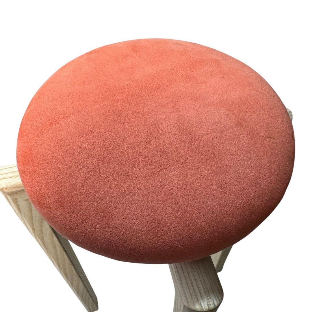 美品　匠工芸 マッシュルームスツール　Sサイズ　オレンジ