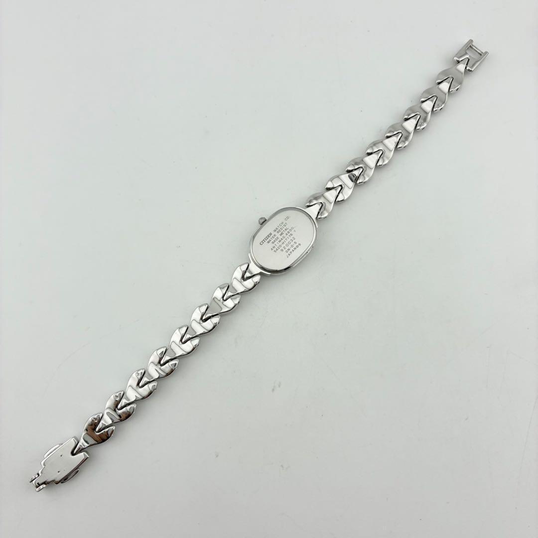 【希少/電池交換済】CITIZEN　EXCEED　1pダイヤ　シルバー　クォーツ