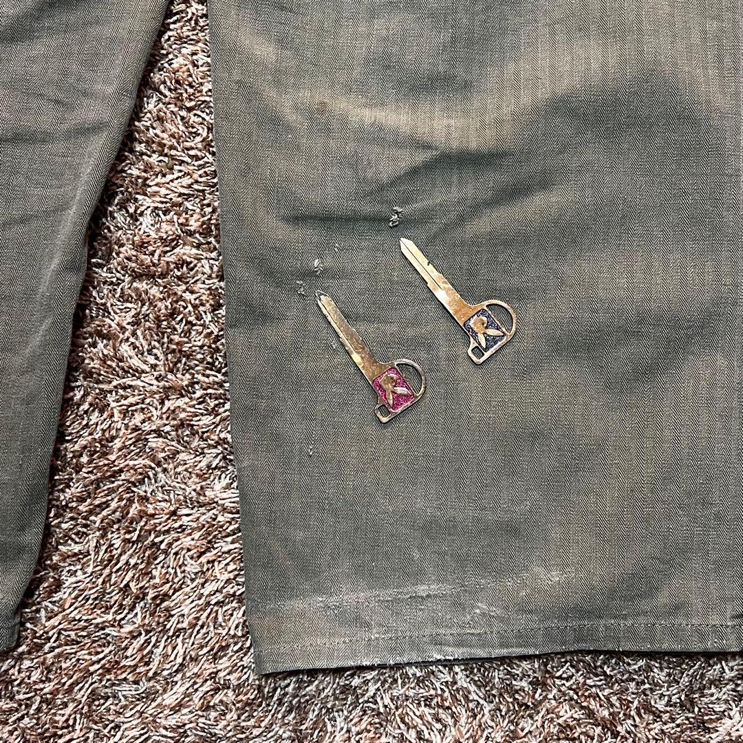 40S US ARMY 実物 M-43 HBT 2ポケット 13スター ボタン