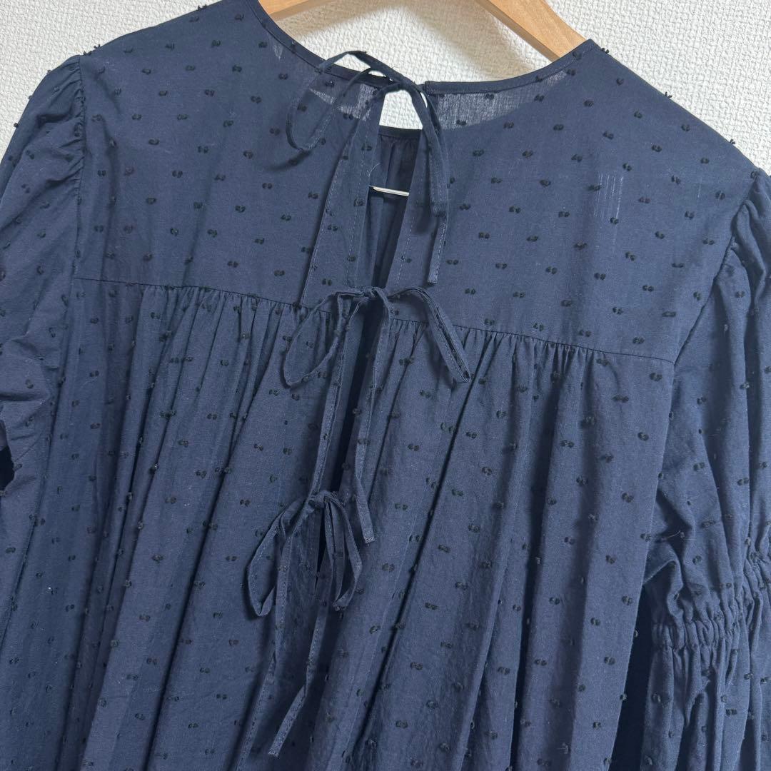 Uhr ウーア　ドットボリュームチュニック　ミニワンピース