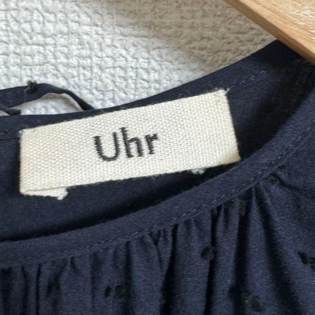 Uhr ウーア　ドットボリュームチュニック　ミニワンピース