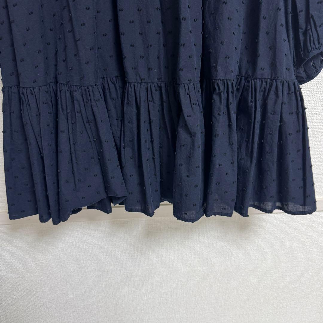 Uhr ウーア　ドットボリュームチュニック　ミニワンピース