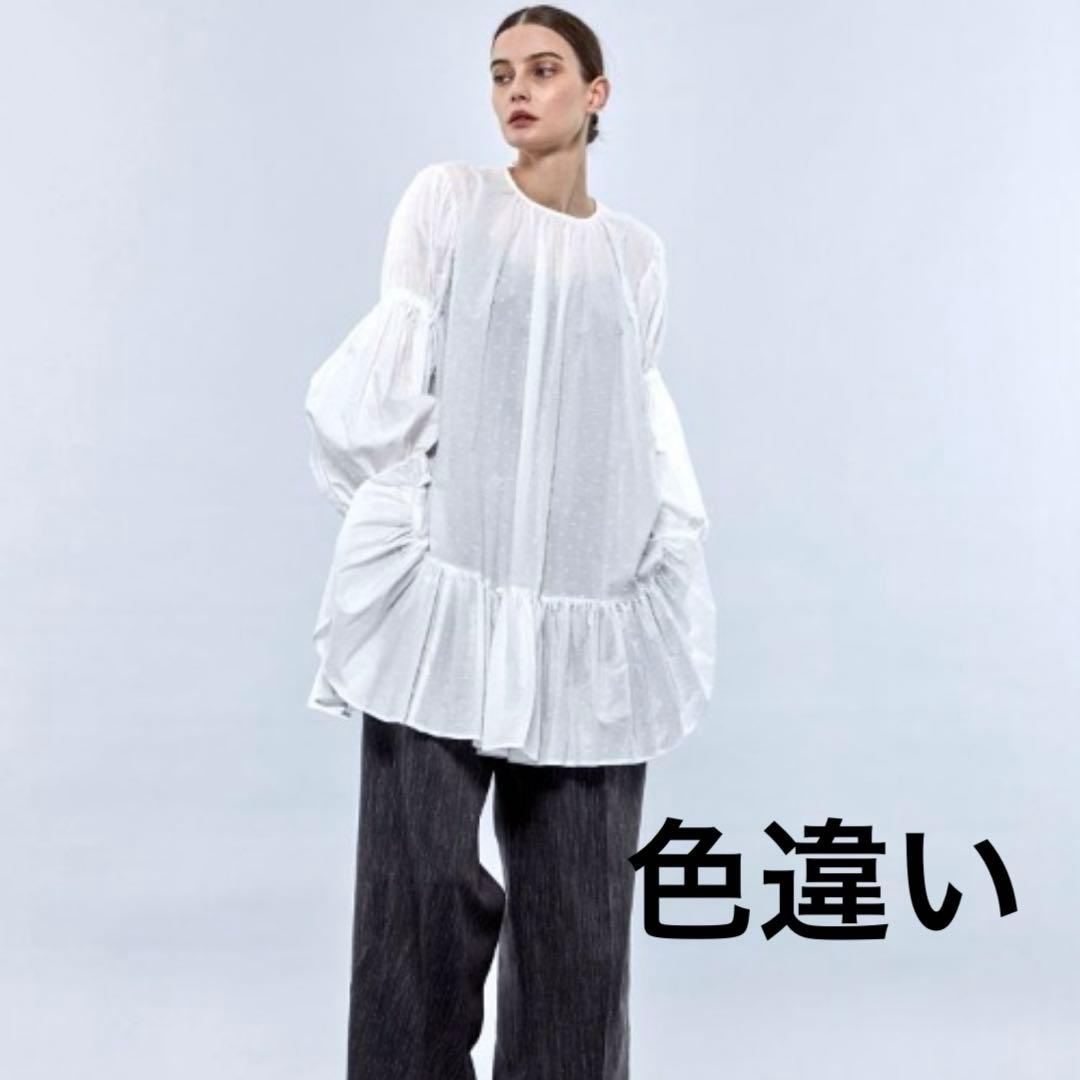 Uhr ウーア　ドットボリュームチュニック　ミニワンピース