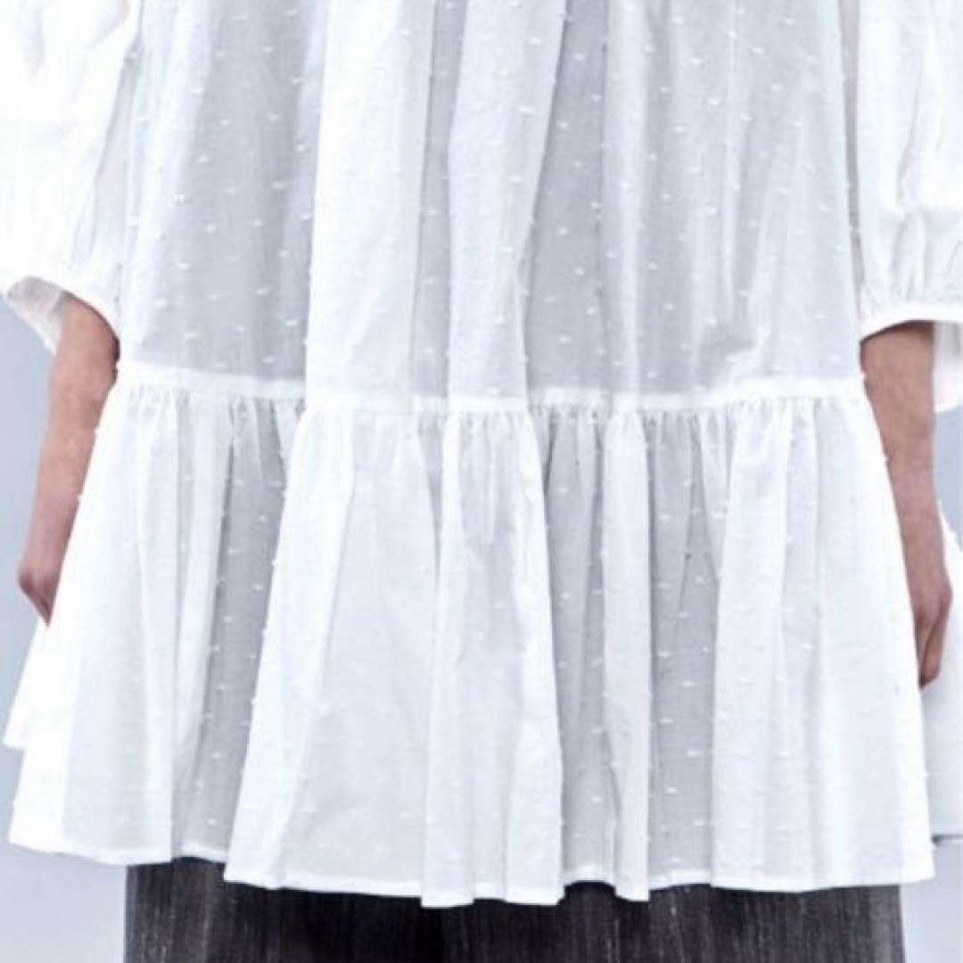 Uhr ウーア　ドットボリュームチュニック　ミニワンピース