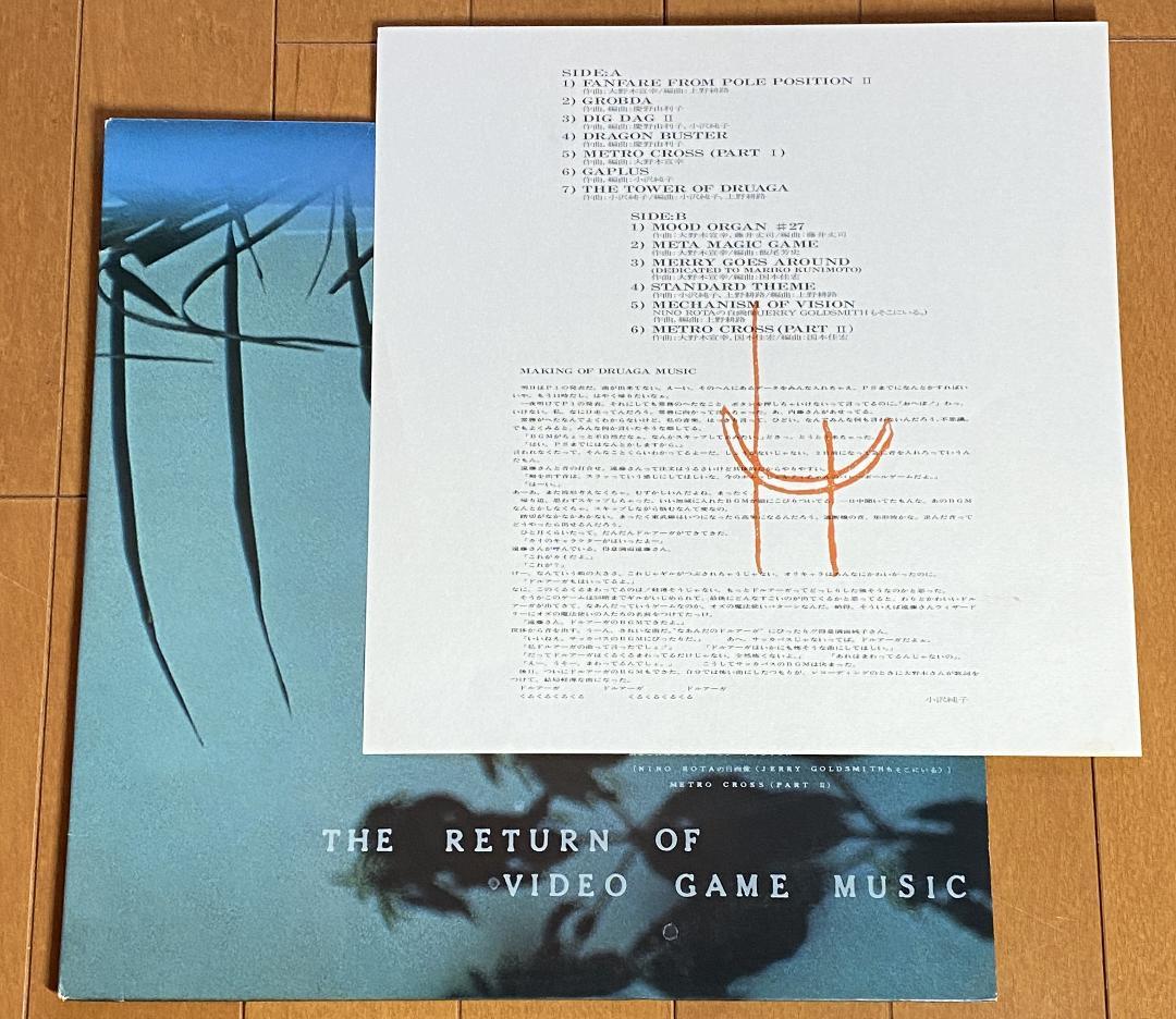 LPレコード　THE RETURN OF VIDEO GAME MUSIC