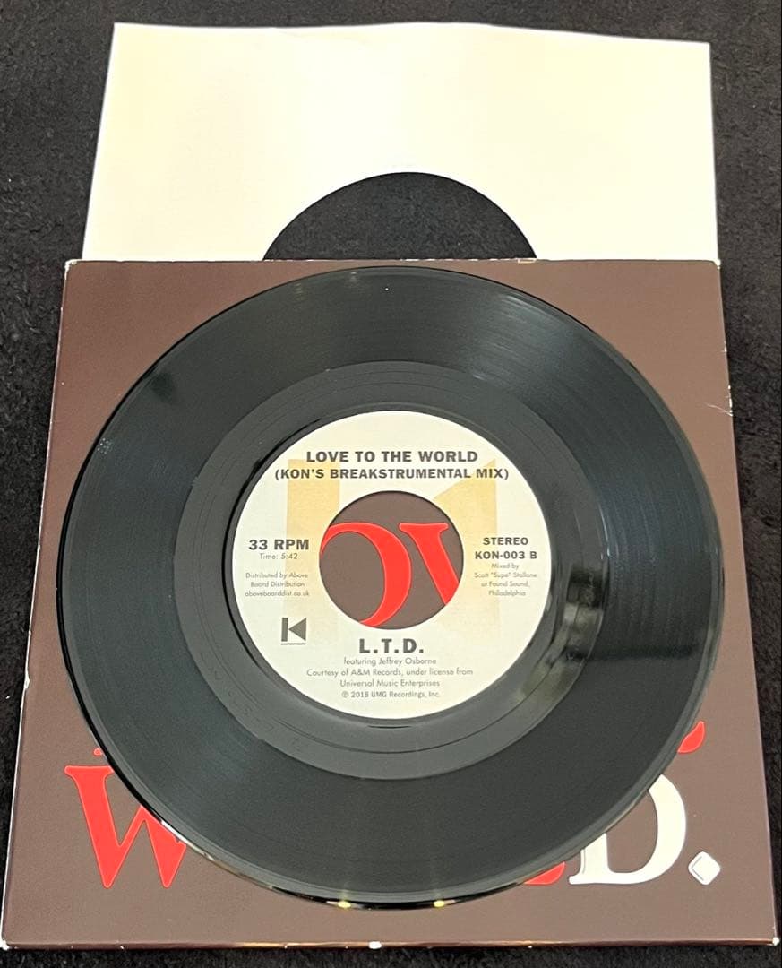 L.T.D.／LOVE TO THE WORLD KON's MIX 7インチ