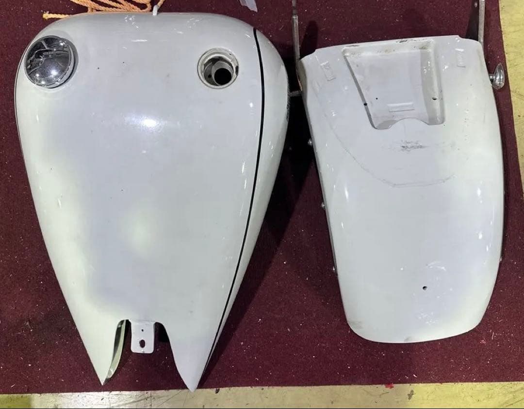 人*様 Harley-Davidson 白 タンク フェンダーセット