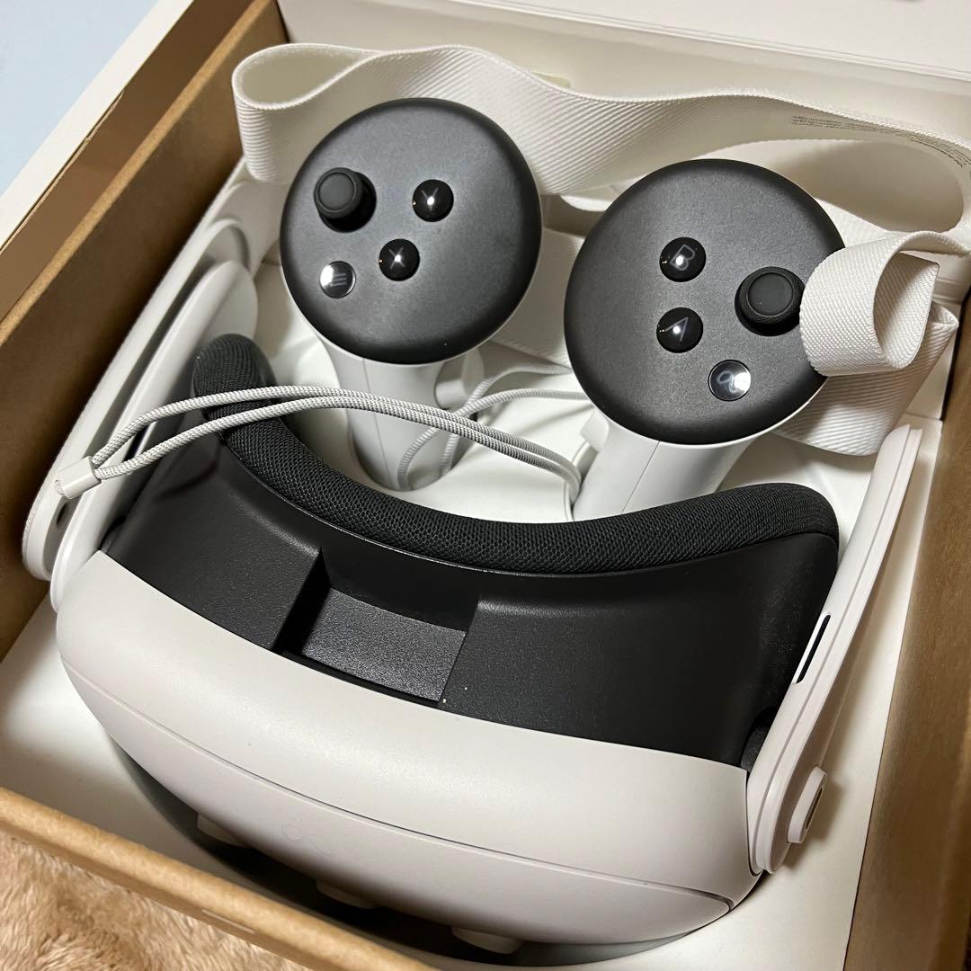  Quest 3 128GB + ヘッドストラップ+専用ケーブル