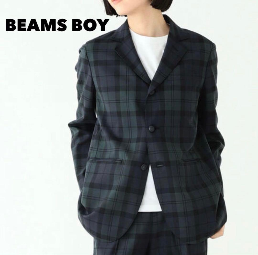 a*n様 美品 BEAMS BOY ポリエステル ウール 3ボタン ブレザー 1