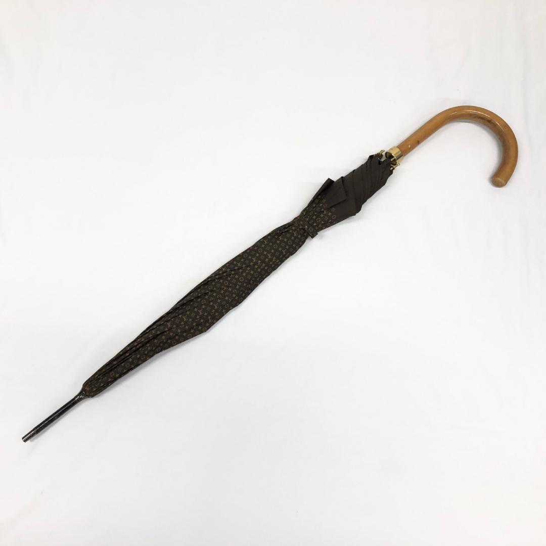 1E559/ルイヴィトン/雨傘/モノグラムミニ/パラプルュイ/ジブレ/ブラウン