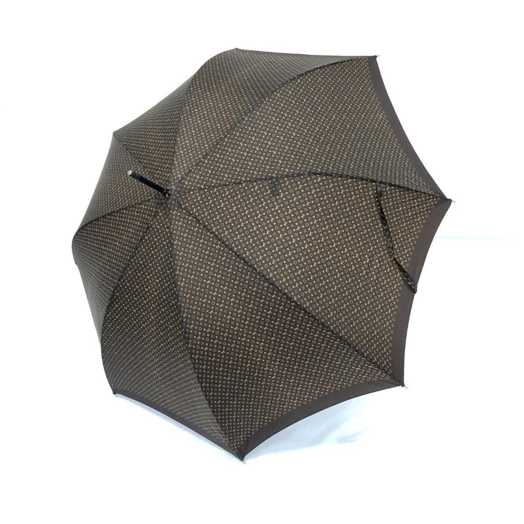 1E559/ルイヴィトン/雨傘/モノグラムミニ/パラプルュイ/ジブレ/ブラウン