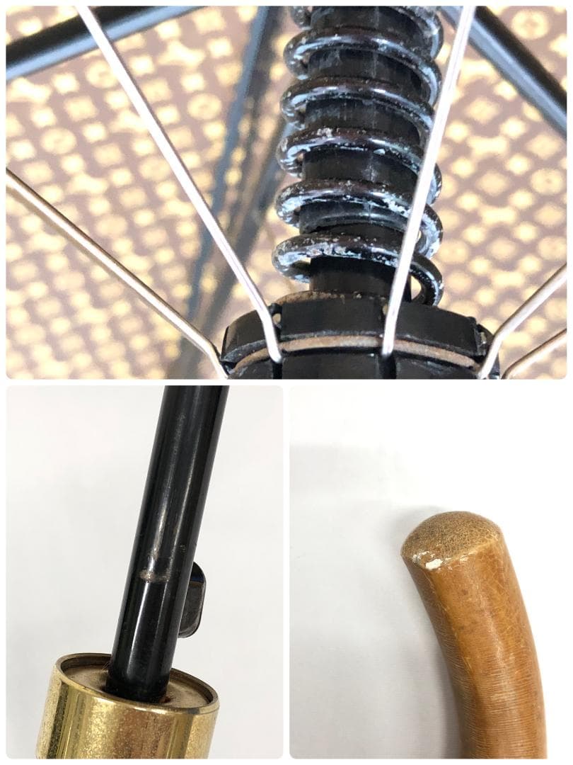 1E559/ルイヴィトン/雨傘/モノグラムミニ/パラプルュイ/ジブレ/ブラウン