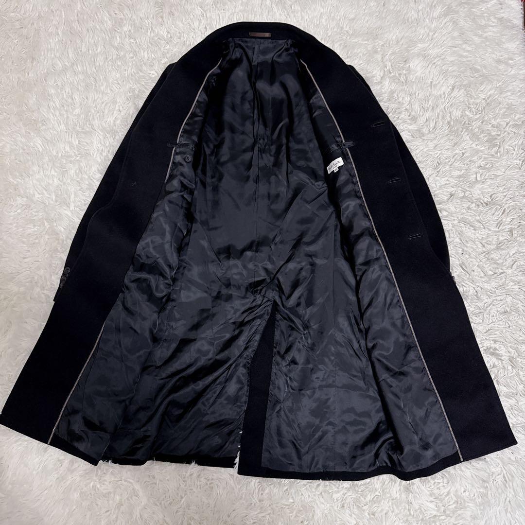 【美品】ポールスミス アンゴラ100% チェスターコート 大きいサイズ 黒