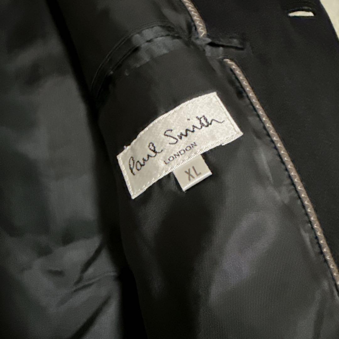 【美品】ポールスミス アンゴラ100% チェスターコート 大きいサイズ 黒