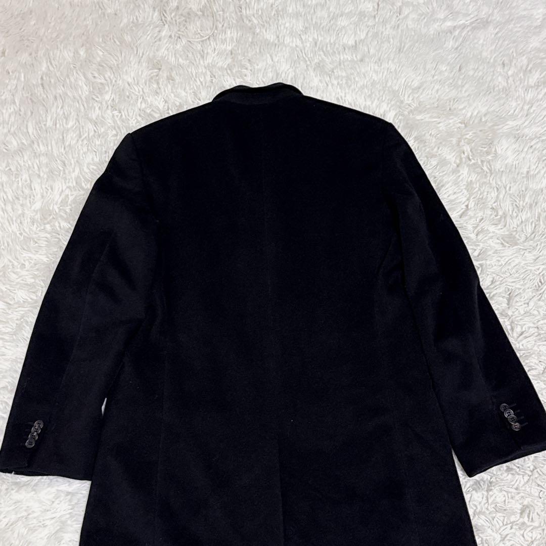 【美品】ポールスミス アンゴラ100% チェスターコート 大きいサイズ 黒