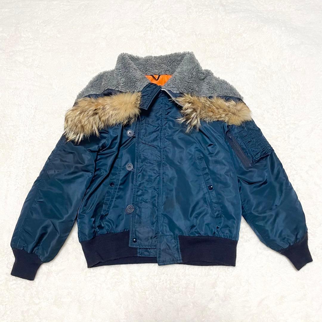 【希少★】USA製 スピワック N-2B 42 フライトジャケット 短丈 ファー