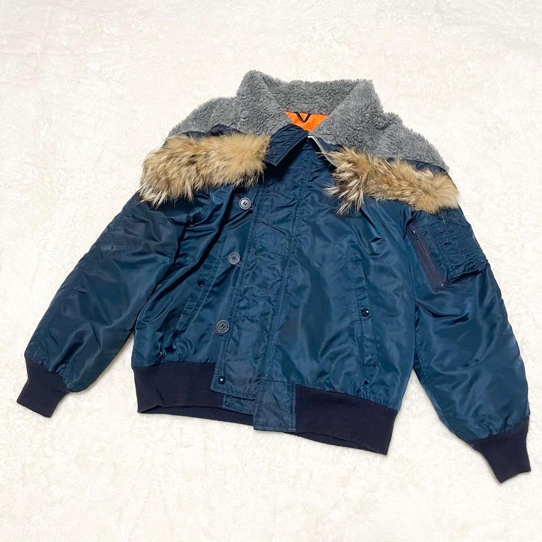 【希少★】USA製 スピワック N-2B 42 フライトジャケット 短丈 ファー