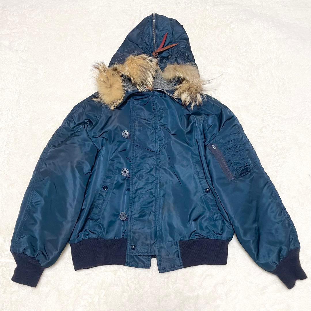 【希少★】USA製 スピワック N-2B 42 フライトジャケット 短丈 ファー