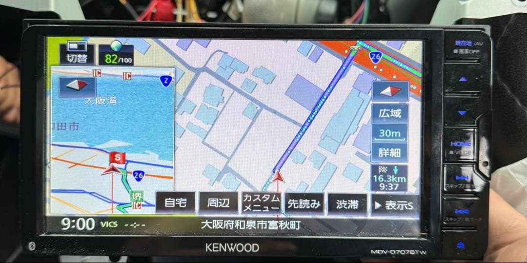 KENWOOD MDV-D707BT カーナビ 7インチ