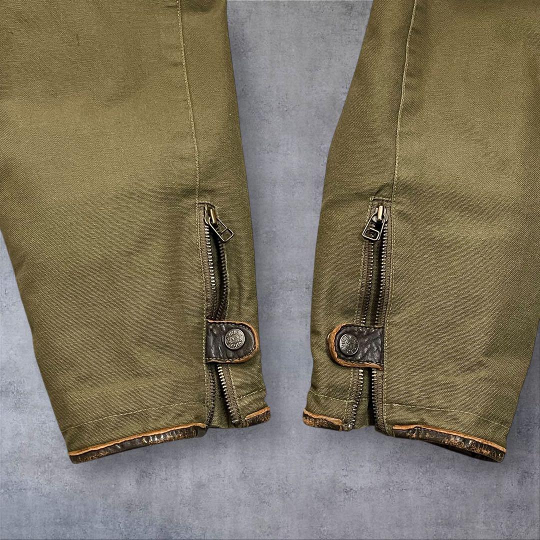 アヴィレックス B-3 フライトジャケット 大戦 カーキ レザー キルティング