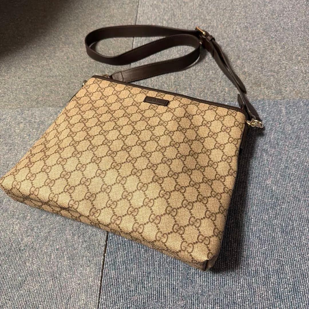 【美品】GUCCI グッチ GGスプリーム ショルダーバッグ