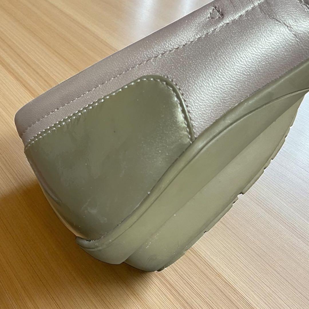 美品 pedaia アシックス エナメル レザー バレエシューズ 23.5