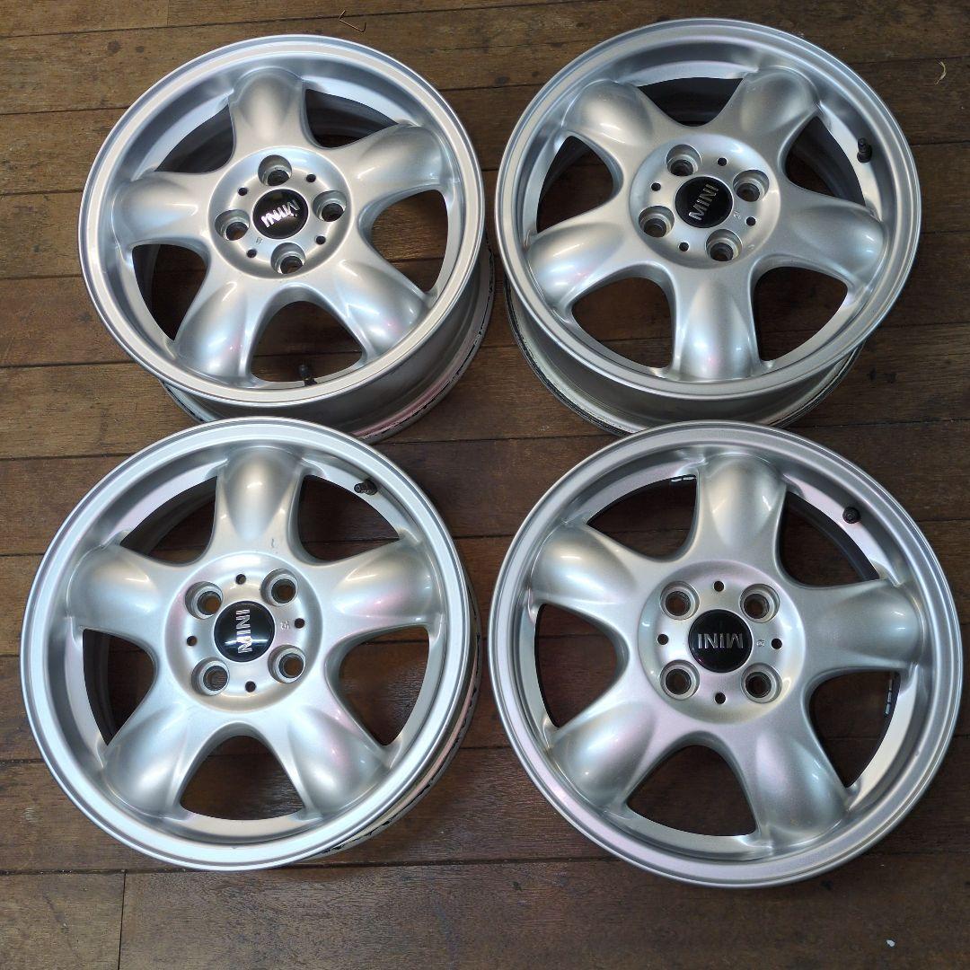 芝*様 送料込　美品　MINI用　純正アルミ　15×5.5J　4本　ローバーミニ